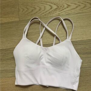 Lululemon Athletica Longline Strappy Blush Sports Bra